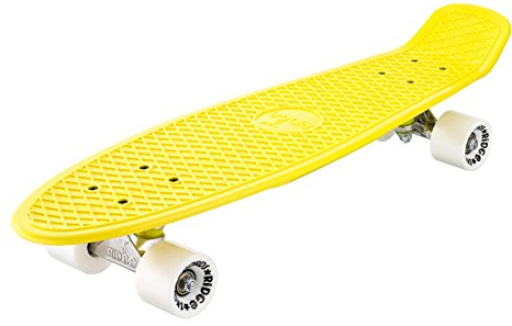 Ridge Skateboards Pastel 27 Cruiser Nickel Board, 69cm, EU-hergestelltes Skateboard, Komplett