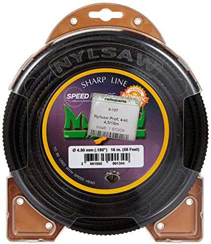 Matijardin Ryobi-Desbrozadora inalámbrico Nailon Nylsaw Dentón 4,5 mm, 16 m, con Funda