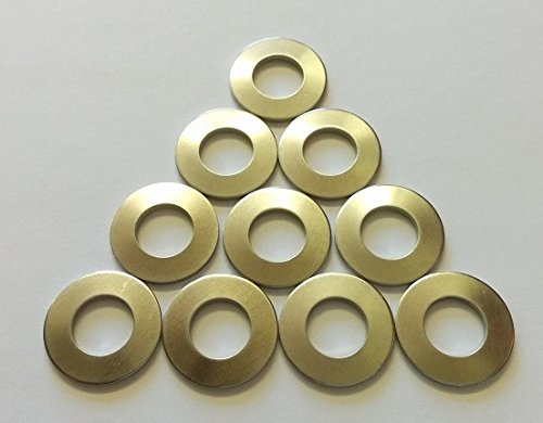Metric Stainless Steel Belleville Spring Washer, 1.339(34mm) Outer Diameter, 0.642(16.3mm) Inner Diameter.059(1.5mm) Thickness, 3,163 Newtons Max. Load (Pack of 10)