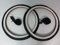 Graziella 2er-Pack Fahrrad-Reifen + 2 Fahrradschläuche 20 Zoll x 1,75, weiß/schwarz