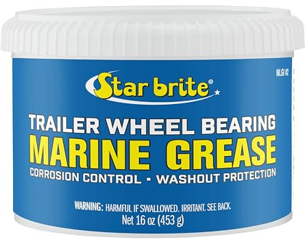 STAR BRITE Graisse Marine - NLGI #2 - Protège contre le Lessivage, la Rouille, la Corrosion et l'usure des Roulements de Roue, des Treuils, des Pompes, des Écoutilles de Bateau et plus encore