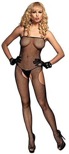 Leg Avenue Damen Bodystocking, Schwarz, Einheitsgr sse EUR 36-40