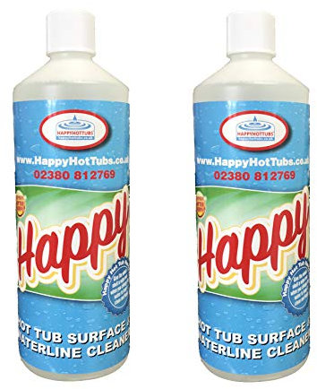 Happy Hot Tubs Spa Surface Cleaner Hot Tub Tubs REMOVE OIL & SCUM LINE (2 Litre)