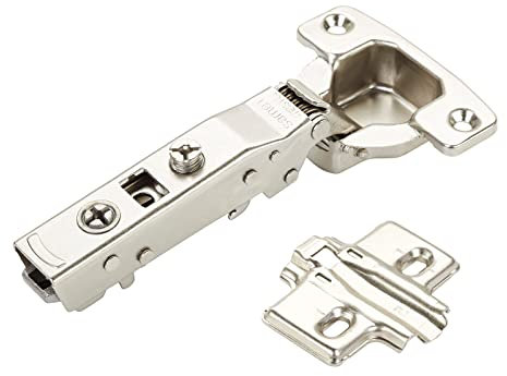 SOTECH Charnière à boîtier MASTER T45 Butée d'angle 110° avec amortisseur et plaque transversale avec Réglage à fente