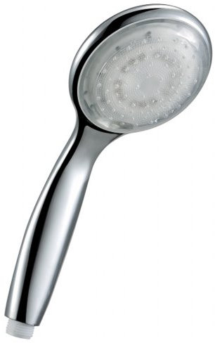 Fuloon Trendy - Alcachofa de ducha con luz LED de 7 colores, no requiere pilas