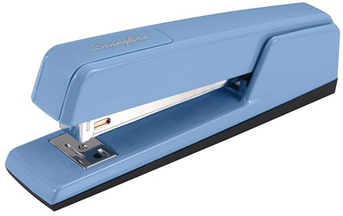 Swingline Stapler, 30 Sheet Capacity, 747 Classic Stapler, Jam Free, Metal, Sky Blue (74708)