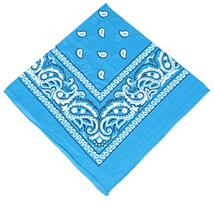 Boolavard 100% Cotton 1pcs, 6pcs or 12pcs Pack Bandanas with Original Paisley Pattern Colour of Choice Headwear/Hair
