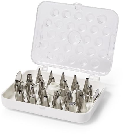 Ateco 782 Cake Decorating Set, Plastic, White