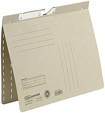 ELBA Pendelhefter, DIN A4, Manilakarton, 320 g/qm, grau