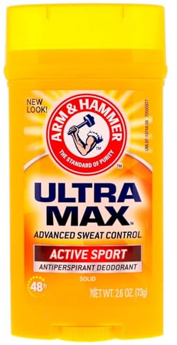 Arm Hammer Ultramax Deodorant Antiperspirant Invisible Solid Wide Stick Active Arm Hammer 2.8 oz Deodorant Stick For Men
