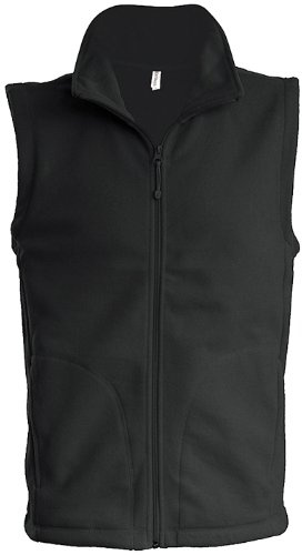 Kariban - Chaleco forro polar Modelo Luca hombre caballero (Grande (L)/Gris oscuro)