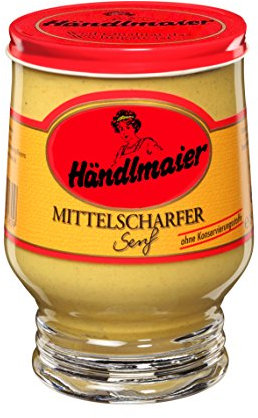 Händlmaier's Mittelscharfer Senf Glas, 12er Pack (12 x 250 ml)