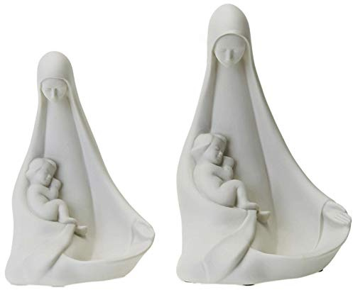 Holyart Madonna portacorona acquasantiera Pinton 16-19 cm, 19 cm (7.49 inc.)