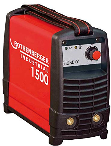 ROTHENBERGER Industrial Inverter Schweißgerät TIG | 100 A | inkl. Schweißkabel mit Elektrodenhalter | inkl. Schweißhalter mit Masseklemme | leicht | stufenlos regulierbar