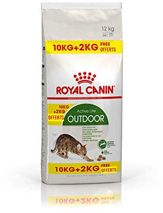 Royal Canin Katzenfutter Feline Outdoor 30, 10+2 kg gratis, 1er Pack (1 x 12 kg)