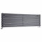 Milano Aruba Anthracite Horizontal Double Oval Panel Radiator - 472mm x 1600mm