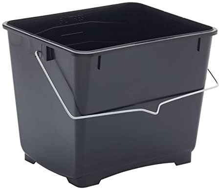 Cubo pequeño de plástico para Pintura ProDec de 5 litros (1 galón) Plástico 100% Reciclado con asa de Transporte metálica para Todo Tipo de Pinturas y pastas Apto para minirodillos de 4 y 6