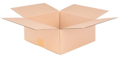 verpacking Faltkartons 295 x 295 x 140 mm Braun (Außenmaß 300 x 300 x 150 mm) KK 36 1-wellig Versandkarton für Waren DHL Päckchen M DPD S GLS S Kartons (25 Stück)