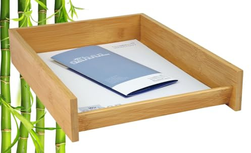 Wedo 061807 Briefablage A4 Bambus stapelbar, braun