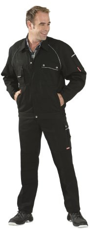 Planam 2114094 tamaño 94 canvas 320 mango chaqueta – negro