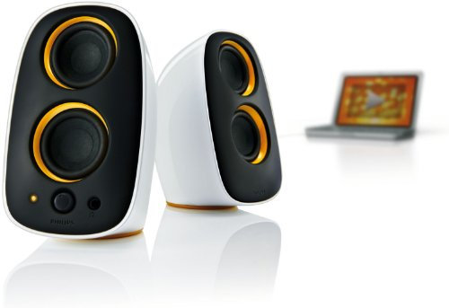 Philips SPA3210/10 Enceintes multimédias 2.0 pour PC Noir / Jaune