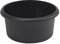 Whitefurze Small Round Bowl, Black
