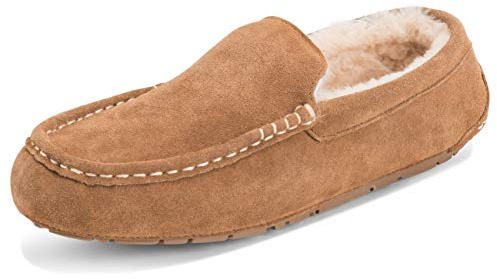 Polar Mens Moccasins Australian Suede House Loafers Shoes Slippers