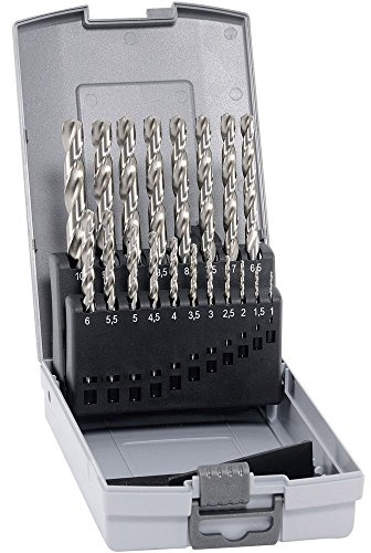 ALPEN Bohrer-Kassetten Set HSS Cobalt KP (19-tlg., Ø 1,00 – 10,00 mm, HSS COBALT, 5 % Kobaltanteil, hitzebeständig, Festigkeit über 800 N/mm², Spiralbohrer, Bohrsortiment) 0000102219100