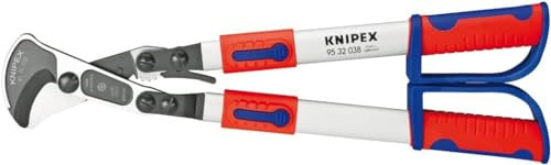 Knipex Tijeras cortacables (tipo carraca) con mangos telescópicos con fundas multicomponentes 570 mm 95 32 038
