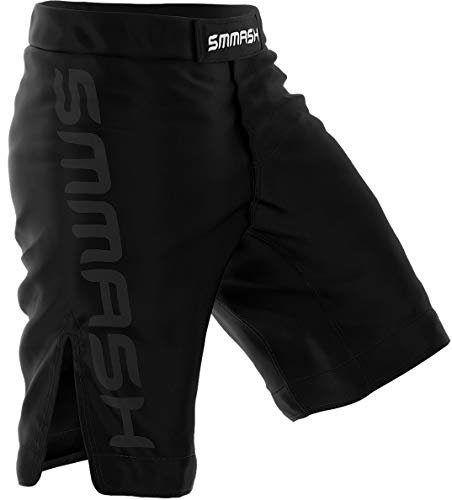 SMMASH MMA Shorts Herren Thaibox Muay Thai Hose Boxhose Sporthose Trainingsshorts Atmungsaktiv Kletterverschluss Abriebfest