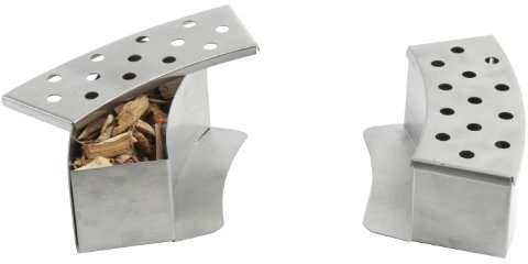 Pizzacraft Räucherbox-Set 2-teilig, Edelstahl, silber, 5.97 x 18.16 x 22.23 cm, PC0411