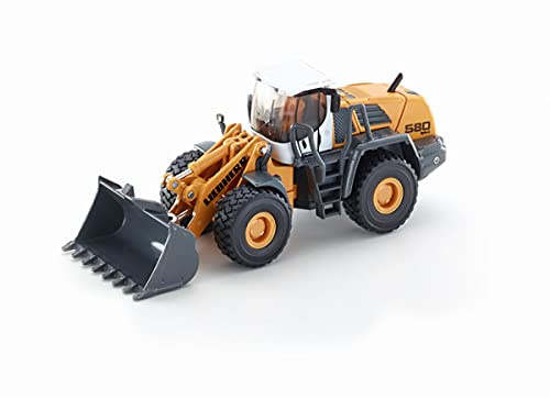 siku 3533, Liebherr L580 2plus2 Radlader, 1:50, Metall/Kunststoff, Gelb, Bewegliche Funktionen