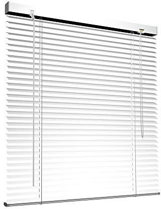Victoria M. Aluminium Jalousie, 95 x 130 cm, Weiss, Jalousie ohne Bohren, inkl. Klemmclips
