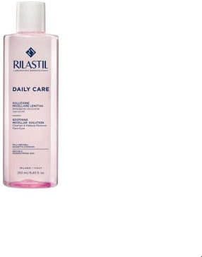 Rilastil Daily Care Soluzione Micellare Lenitiva, Detergente Struccante Viso Occhi senza Risciacquo per Pelli Sensibili e Reattive, Confezione da 250 ml