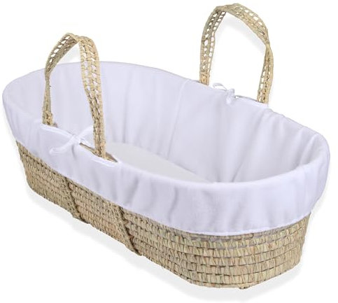 Clair de Lune Fleece-Einlage für Baby-Tragekörbchen (weiß)