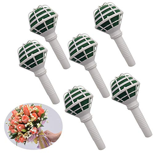 Arlai Box of 6, Bouquet Holders - Bridal Wedding Bouquet Holder Decoration DIY Wedding Bouquet Holder for Artificial Flowers