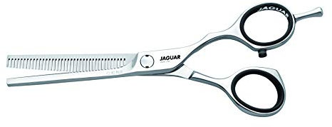 JAGUAR Modellierschere SILVER LINE CJ 40 PLUS 5.5, Offset Design, geschmiedeter Spezialstahl, Prismenverzahnung