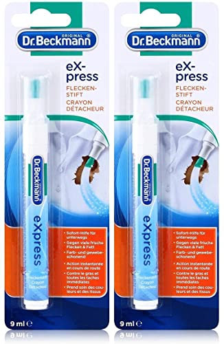 Dr. Beckmann eXpress - Lápiz quitamanchas eficaz para viajes, solución rápida y fácil, 2 x 9 ml