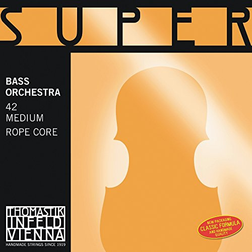Thomastik cuerda para Contrabajo 4/4 Superflexible - cuerda Sol núcleo de cable de acero, entorchado cromo, afinación orquesta, medio
