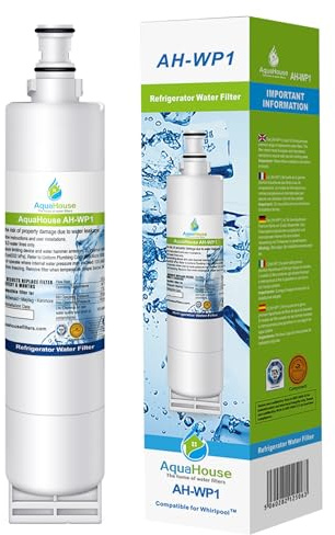 AquaHouse AH-WP1 Compatible Filter for Whirlpool Fridge SBS002, 4396508, 481281729632, 461950271171, S20BRS, SBS003
