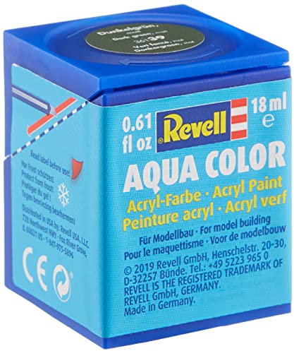 REVELL Aqua Color Acrylic Paint. No.39 Dark Green Matt