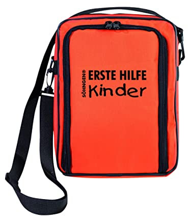 Söhngen Erste-Hilfe-Tasche SCOUT – Großer Wandertag (Verband Set für Kinder, aluderm – aluplast Strips, Maße 310x225x70 mm, Erste Hilfe Set, Kinder Verbandstoffe, Zeckenpinzette, Kältekompresse usw.)