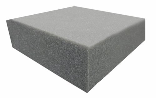 Akustikpur - Assorbitore acustico con superficie liscia MVSS302 circa 200 cm x 100 cm x 6 cm – ignifugo – schiuma acustica, schiuma acustica piramidale, isolamento acustico