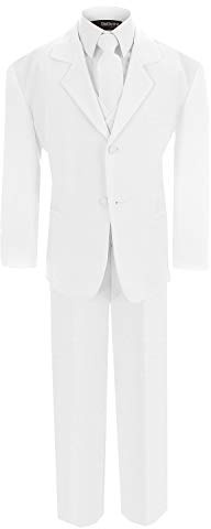 US Fairytailes Formal Boys Suit from Baby to Teen (10, White)
