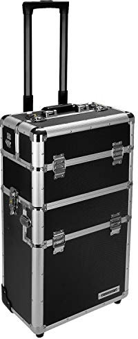 anndora 2 Rad Werkzeug Trolley 60 Liter Werkzeugkoffer schwarz