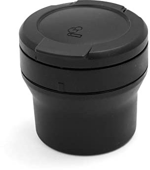 sourcingmap 70mm x 75mm Cylinder Ashtray Cigarette Ash Holder Black for Car