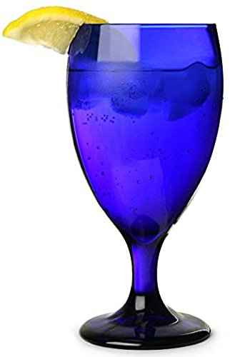 Libbey 4116SRB Cobalt Blue Iced Tea Glass, 460ml Capacity, Pack of 4