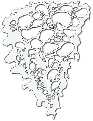 Herterich Products | Airbrush Schablone | Blubber Blasen Stencil Vorlage | Tattoo und Graffiti Bubbles Schablone | Hochwertige Mylarfolie | Lösemittelbeständig