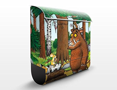 Briefkasten mit Zeitungsrolle Design Briefkasten Grüffelo 46cm x 39cm