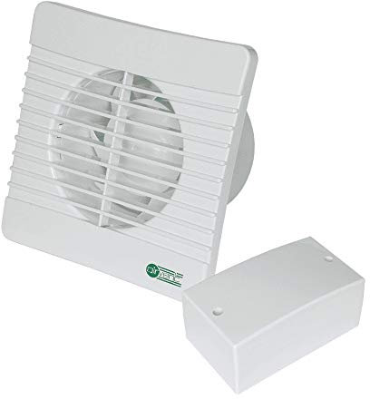 Air Vent 434399 Low Voltage Axial Extractor Fan & Transformer Kit (Timer Model) 100mm 4 Inch SELV 12V. Suitable for use within Zone 1